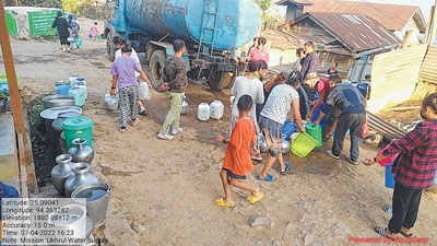 Ram Muivah provides drinking water